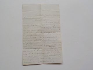 Civil War Confederate Letter Colonel Waddy T.  James 57th Virginia Blackwater