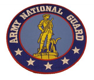Us Army National Guard Ang Large Back Patch Minuteman Veteran Soldier