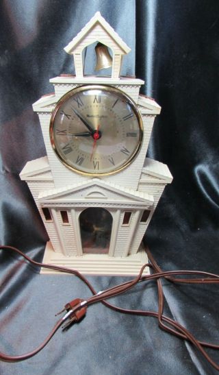 Vintage Mastercraft 560 Plastic Church Clock - For Repair Or Parts
