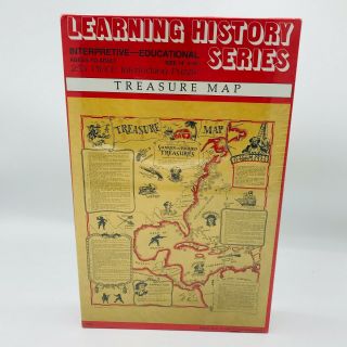 Learning History Series 1983 Treasure Map 255 Piece Puzzle Nib 14 X 16
