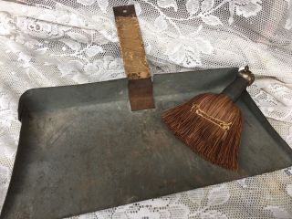 Antique Primitive Metal Dust Pan - Hand Made