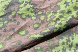 German WW II Waffen reversible camo oak zeltbahn 8