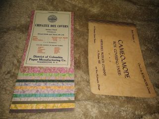 2 Vintage 1926 Deco Fancy Decorative Retail Paper Sample Specimen Catalogs