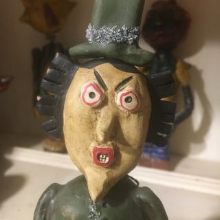 Primitive Paper Mache Witch made by Janelle Berryman - Erikascupboard 2