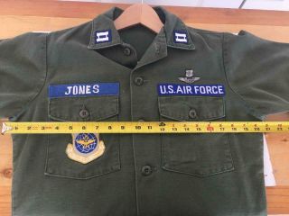 Air Force Flight Nurse Shirt Utility Cotton OG - 107 Vietnam Era Vintage 4