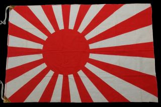 4.  3 X 2.  9 Feet Big Antique Japanese Flag Rising Sun Imperial Japan Naval Asahi