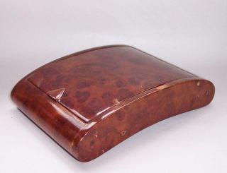 Vintage French ART DECO Wooden BURR/Burl WOOD CIGAR Trinket BOX Walnut Treen 2