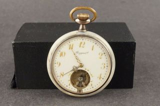 Breguet Very Rare Mother Of Pearl Case Partial Skeleton Pocket Watch Ws441
