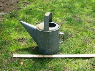 Old Galvanized Watering Can Square Handle