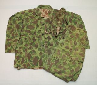 Us Ww2 Field Camo Jacket With Trousers Pants And Cap 007 - 3280