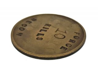 1969 USMC Force Recon 10 KILLS Pocket Token/Coin/Medal Da - Nang Vietnam 4