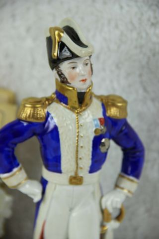 Scheibe Alsbach marked Napoleon Porcelain Figurine soldier officer exelmans 2