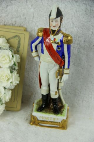Scheibe Alsbach Marked Napoleon Porcelain Figurine Soldier Mortier