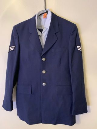 United States Air Force Usaf Dress Uniform Pants Shirt And Jacket.  Freshly