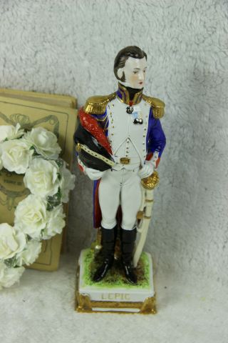 Scheibe Alsbach Marked Napoleon Porcelain Figurine Soldier Officer Lepic