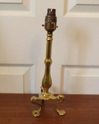 Arts & Crafts/nouveau Brass Library Table Lamp Needs Rewiring No Makers Marks