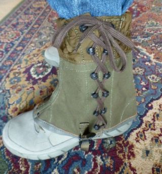 Italian Military Surplus Duck Canvas Gaiters