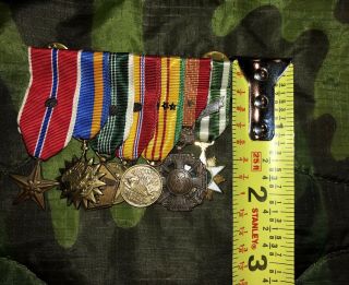 Vietnam Era US Army Mini Medal Bar,  Bronze Star,  Air Medal,  Vietnam Gallantry 7
