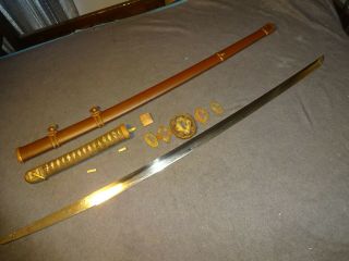 Japanese WWll Army officer ' s sword in type 94 mountings,  