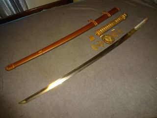 Japanese WWll Army officer ' s sword in type 94 mountings,  