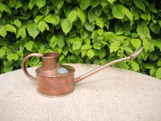 Small Vintage Copper Haws Watering Can With Copper Rose (533)