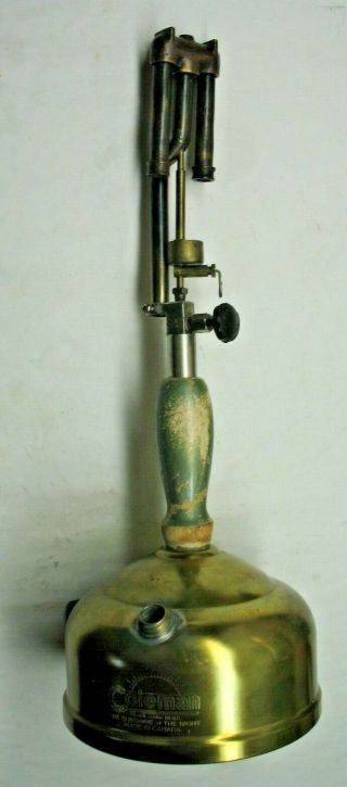Vintage Coleman Table Lamp - " As - - Is " - - - Est.  1940 - 50s - Or Restoration