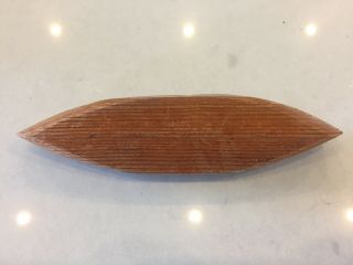 Vintage Old Wood Native Canoe Toy - Not Complete 4