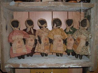 Primitive Handmade 1823 Prairie Doll Make Do Country Folk Art
