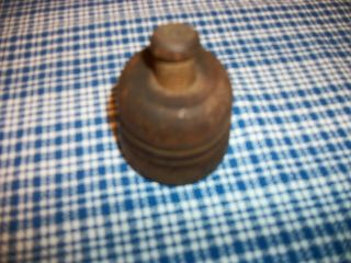 Antique Salesman Sample Miniature Butter Mold - Well - Aged - Acorn Imprint1.  75 " T X 2