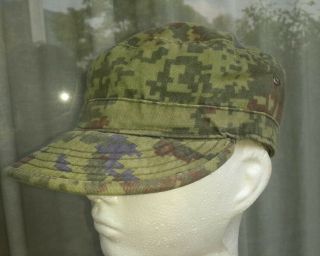 Rare Mexican Army Soldier Uniform Digital Camo Cap Medium Hat Mexico Military