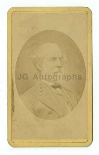 Robert E.  Lee - Civil War General - Vintage 19th Century Carte - De - Visite Photo