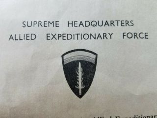 RARE WW2 Eisenhower D - Day letter leaflet WWII Airborne Ike SHAEF 75th 2
