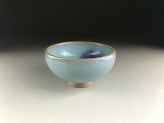 Rare Chinese Porcelain Jun Kiln Blue& Red Glaze Bowl 960 - 1279 Song Dynasty