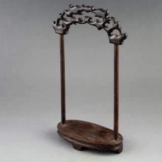 6.  1  Chinese hardwood ancient carving pendant display rack gift collect 2