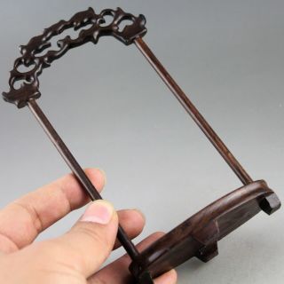 6.  1  Chinese hardwood ancient carving pendant display rack gift collect 3