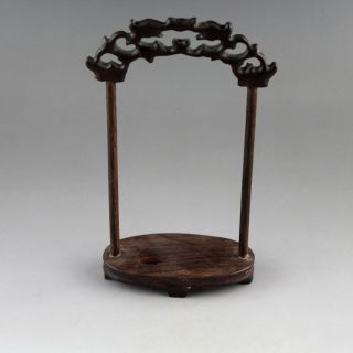 6.  1  Chinese hardwood ancient carving pendant display rack gift collect 4