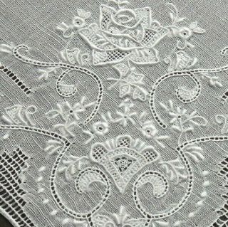 Madeira Embroidery Linen Hanky Vtg.  Delicate Handwork 4 Corners,  Wedding Perfect