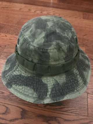 Vintage 60’s Vietnam Era Camouflage Boonie/ Bucket Hat - 7 1/8