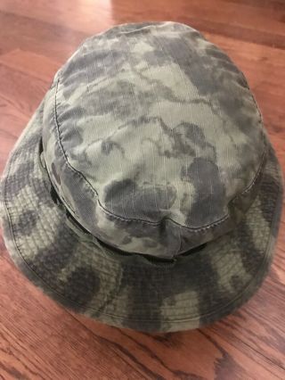 Vintage 60’s Vietnam Era Camouflage Boonie/ Bucket Hat - 7 1/8 2