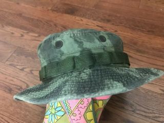 Vintage 60’s Vietnam Era Camouflage Boonie/ Bucket Hat - 7 1/8 4