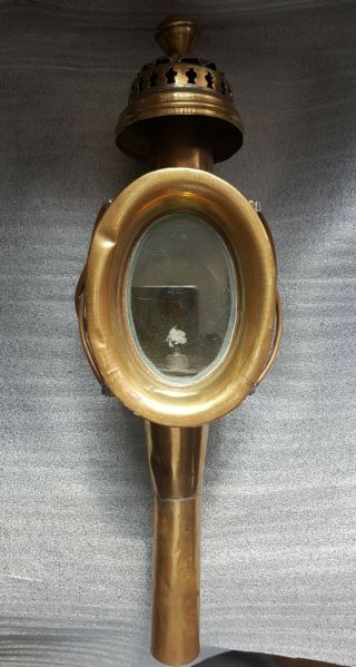 A Brass Carriage Lamp Early 1900 2