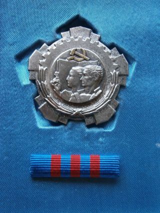 1959 YUGOSLAVIA ORDER OF LABOR 3rd degree SILVER WREATH DECREE MEDAL 2