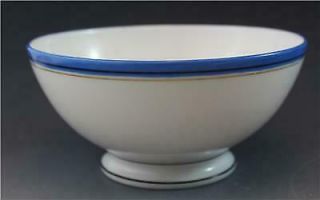 French Limoges Old Paris Porcelain Creamer Sugar & Waste Bowl W/ Celestial Blue