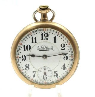 South Bend Model 2 Montgomery Dial 16s 17 Jewel Open Face Pocket Watch - Nr 5062 - 3