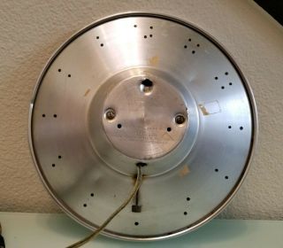 Vintage GE Telechron Aluminum 1950’s Wall Clock 2H101 Made n USA 6