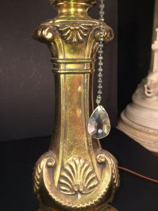 FINE ANTIQUE FRENCH ART DECO GILT BRONZE AND ALABASTER TABLE LAMP 1920 REDUCED$ 6