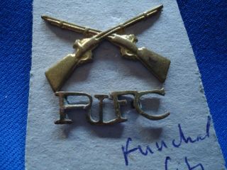 Portugal Military Army Madeira Funchal Rifc 2 X Vintage Badge
