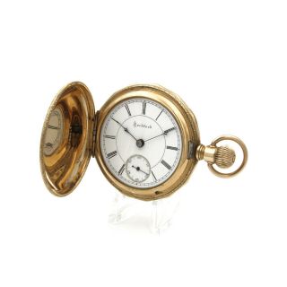 Antique Rockford 15j 18s Circa 1893 Hunter Pocket Watch - Nr 5618 - 3