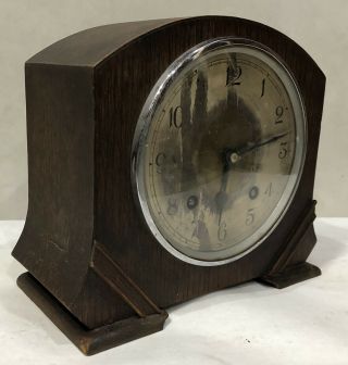 Art Deco Mid Century Modern English Garrard Clocks Ltd Mantel Table Clock