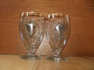 2 X Rare Guinness Bicentenary Glasses 1759 - 1959